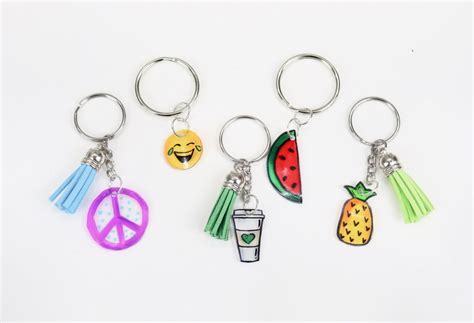 DIY Doodle Keychains With Shrink Plastic Amy Latta Creations