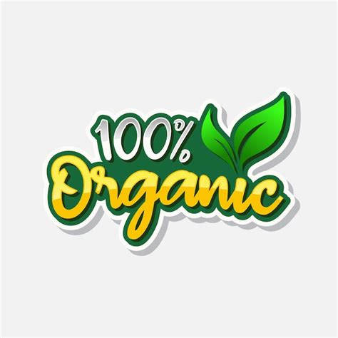 Premium Vector Organic Product Food Sticker Label Badge Natural