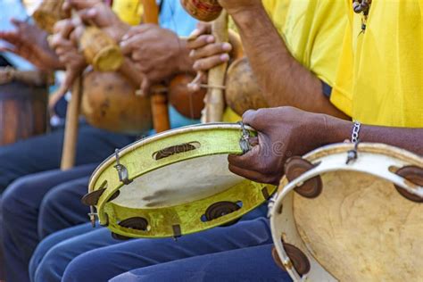 Brazilian Musical Instrument Called Tambourine Brimbau And Others