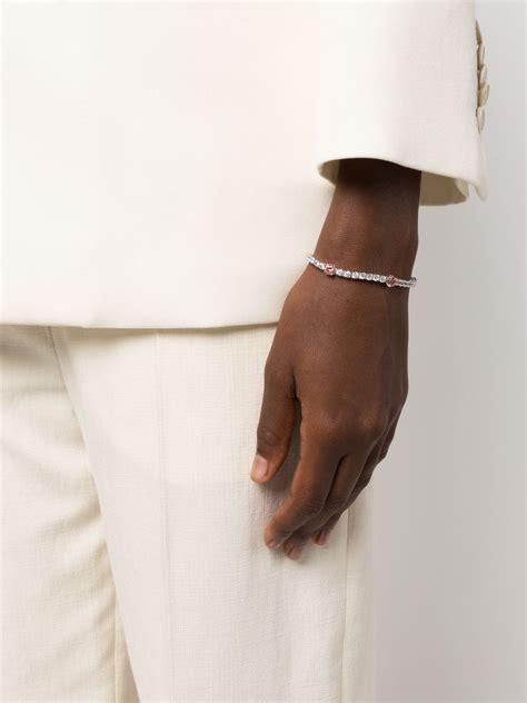 Swarovski Matrix Tennis Bracelet Farfetch