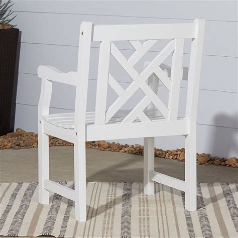 Vifah Bradley Outdoor Wood Armchair V1338