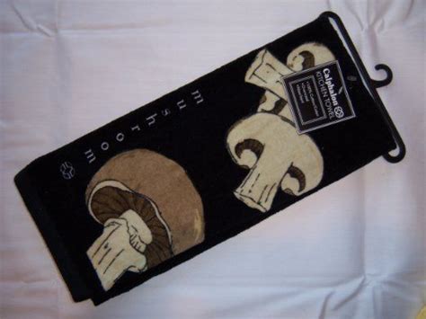 Calphalon Cotton Kitchen Towel With Mushrooms On Licorice