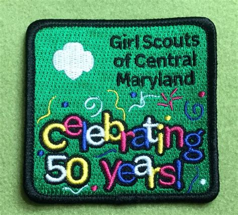 Girl Scout Central Maryland 100th Anniversary 50th Anniversary Patch