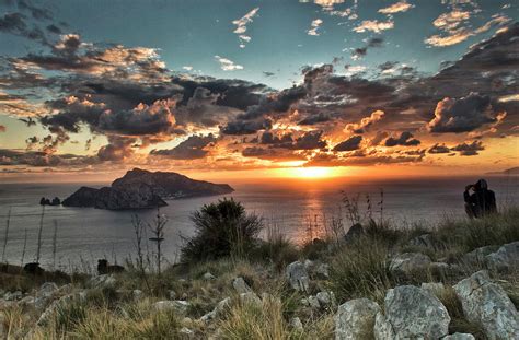 Capri At Sunset Photograph by Silvio Bongianino