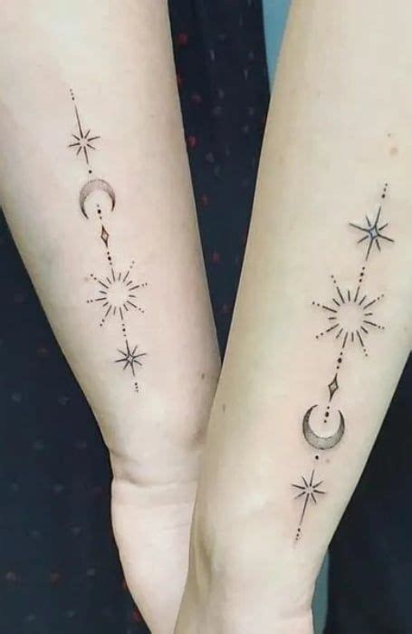 60 Beautiful Sun And Moon Tattoo Designs Planet Tattoos Moon Tattoo