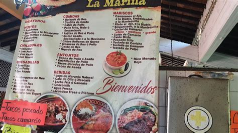 Carta Del Restaurante Fonda La Marina Puerto Vallarta C Matamoros