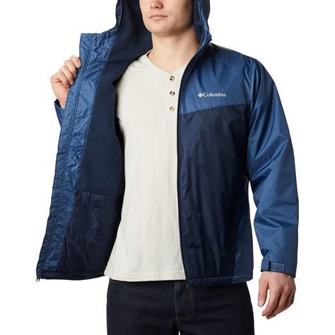 Columbia Glennaker Sherpa Lined Jacket Erkek Mavi Yağmurluk Erkek Ceket