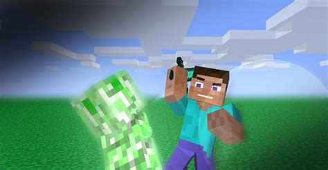 Steve Vs Creeper - Wallpapers and art - Mine-imator forums