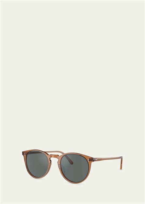 Oliver Peoples O Malley Acetate Round Sunglasses Bergdorf Goodman