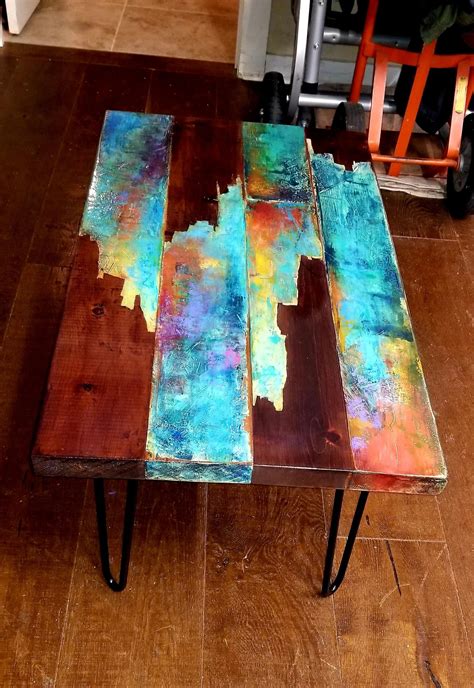 Funky Painted Coffee Table