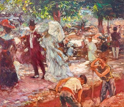 01 Painting Streets Of Paris Gaston La Touches La Promenade With