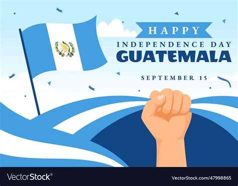 Guatemala independence day on september 15 Vector Image