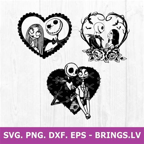 Nightmare Before Christmas SVG Jack And Sally SVG Nightmare Before