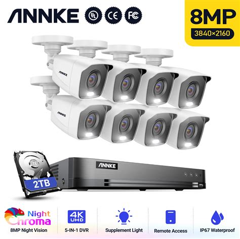 ANNKE Kit De C Maras De Seguridad CCTV Kit De Videovigilancia 4K Ultra