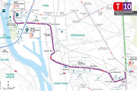 Voici où seront les stations du tram T10 qui va traverser Lyon Saint