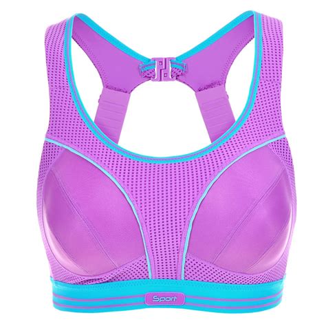 La Isla Women S Racerback Wirefree Level Maximum Support Sports Bra