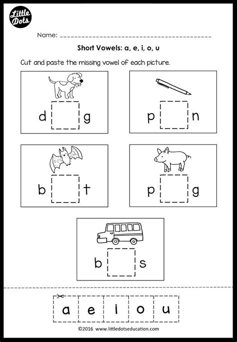 Short I Vowel Sound Worksheets