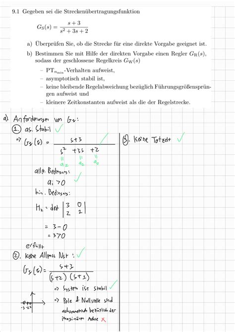 Tutorium B W Grundlagen Der Mess Und Regelungstechnik Studocu