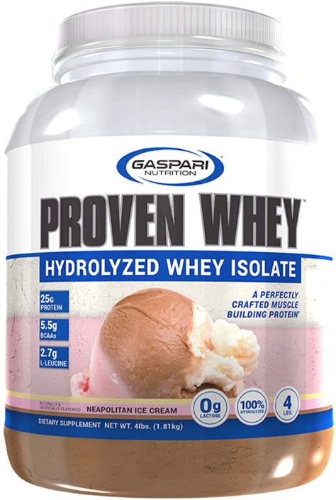 Reviews Gaspari Nutrition Proven Whey Neapolitan 4 Lbs Fresh Health