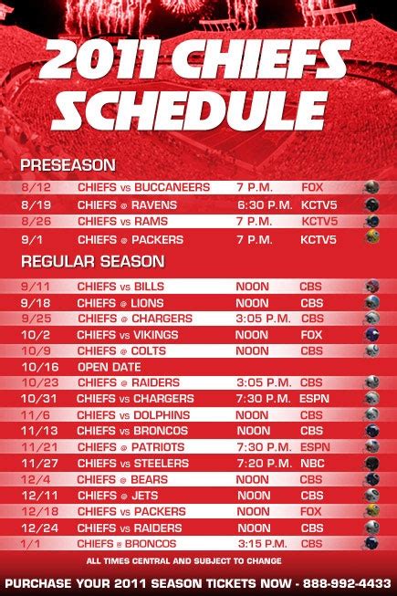 Chiefs Game Schedule | Whizz-Bang Blogger Photos