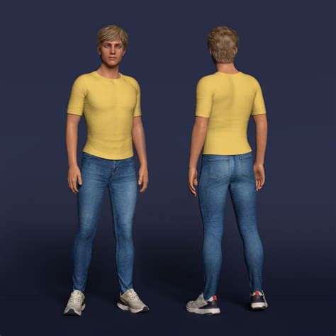 S3D DForce Casual Clothing For Genesis 8 And 8 1 Male 3d Models For