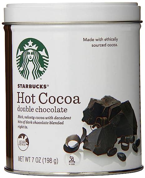 Amazon Starbucks Hot Cocoa Double Chocolate 7 Ounce Hot Cocoa Mixes Grocery