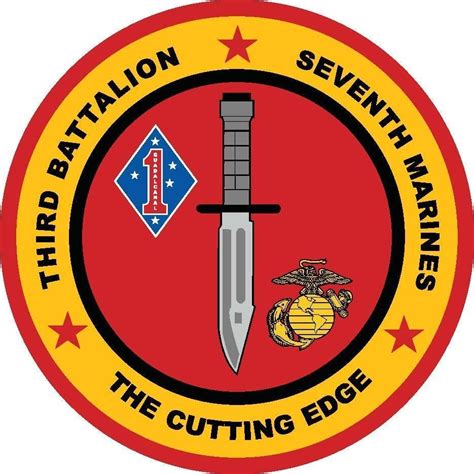 3rd Battalion 7th Marine Regiment Sticker Vinyl Decal 4 X 4 Ebay