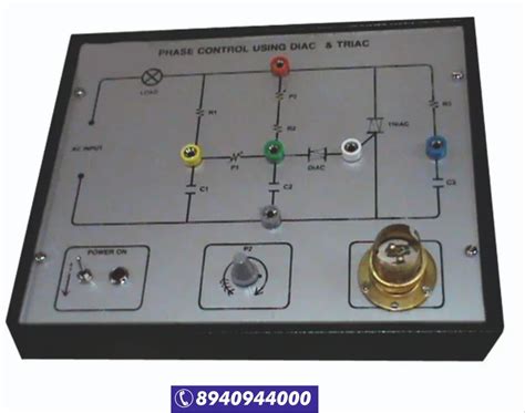 Metal Analog Phase Control Using Diac Triac For Laboratory At