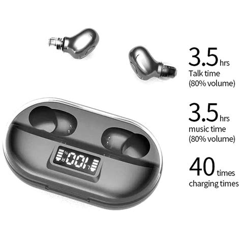 T2 True Wireless Earbuds With Smart Charging Case Black