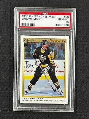 Psa O Pee Chee Premium Jaromir Jagr Rookie Pittsburgh