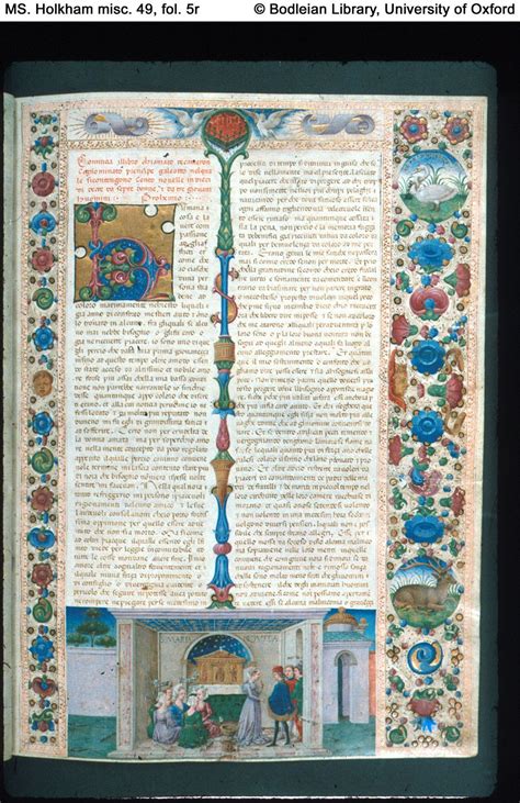 Ms Holkham Misc 49 Boccaccio Decameron In Italian Italy Ferrara C