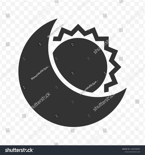 Vector Illustration Of Solar Eclipse Icon In Royalty Free Stock