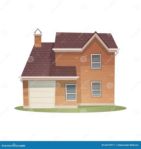 Cartoon House stock vector. Illustration of property - 66479211