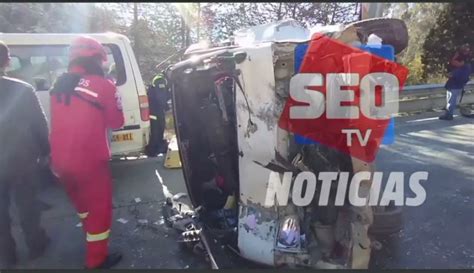 Dos accidentes de tránsito en la Autopista La Paz El Alto dejan heridos