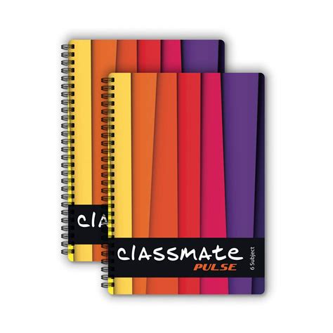 Classmate Soft Cover 6 Subject Spiral Binding Notebook Single Line