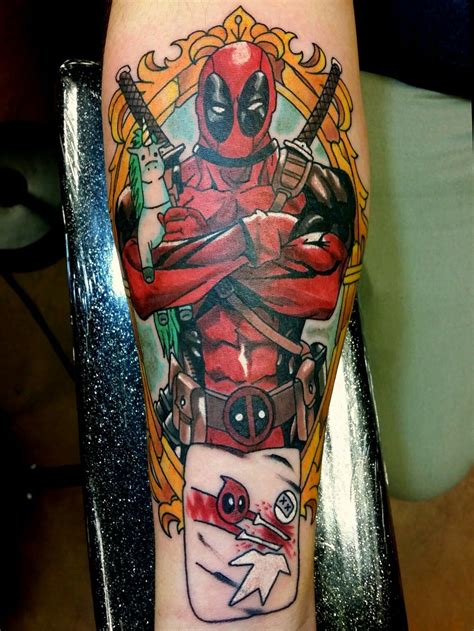 Deadpool Ryan Reynolds Marvel Comics Tattoo by Steve Rieck from Las ...