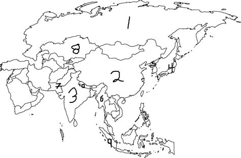 Country Map Quiz Asia | Map of Atlantic Ocean Area