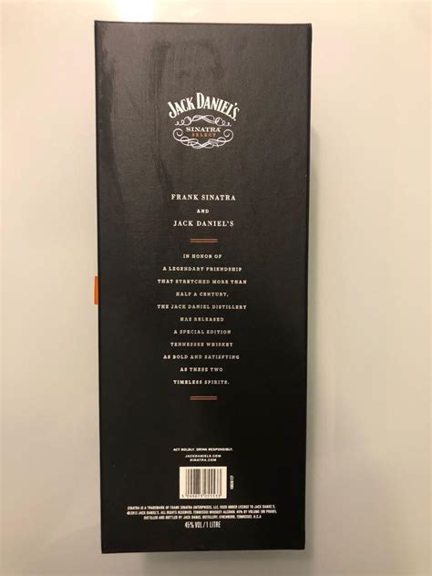 Jack Daniels Sinatra Select Whiskey In Gift Box Food Drinks