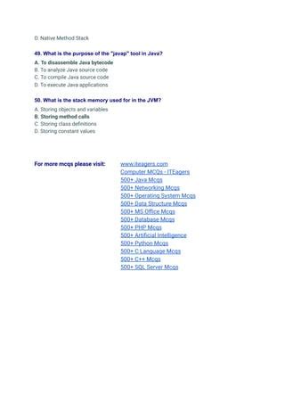 Java Mcqs Pdf