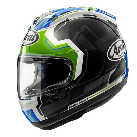 Casque intégral Arai RX 7V Evo JR65 vert Casque intégral sur La Bécanerie