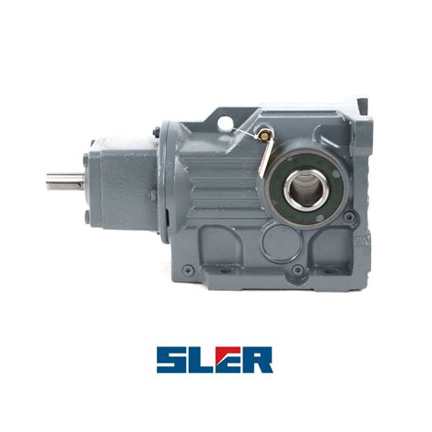 Helical Worm Single Stage Gearbox S Type With Hollow Shaft Output And