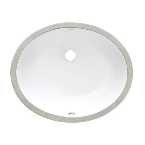 Ruvati 17 X 14 Inch Undermount Bathroom Vanity Sink White Oval