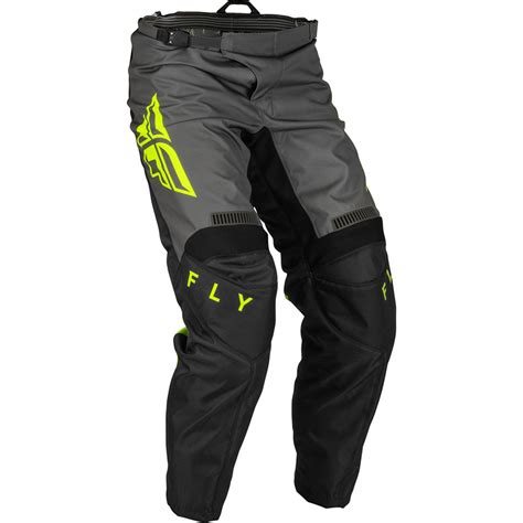 Fly Racing Pantalon MX F 16 Noir Gris Hi Vis Maciag Offroad