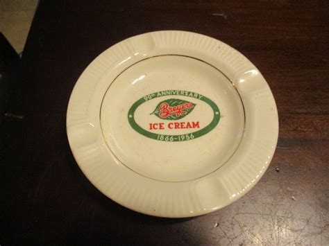 Breyers Ice Cream 90th Anniversary 1866 1961 Advertising Ashtray 5 25