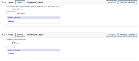 Solved Points Details Previous Answers Tanapcalc Chegg