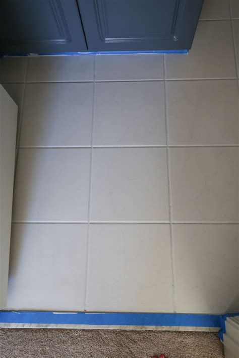 How To Paint Tile Floor In A Bathroom Angela Marie Made