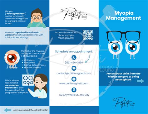 Myopia Management Brochure Dr Reghetti Designs