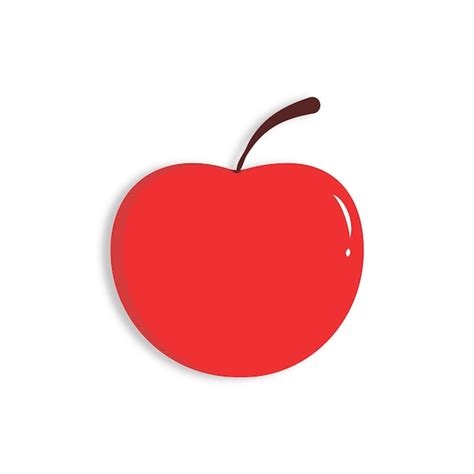 Ilustración de elemento de manzana roja Vector Premium