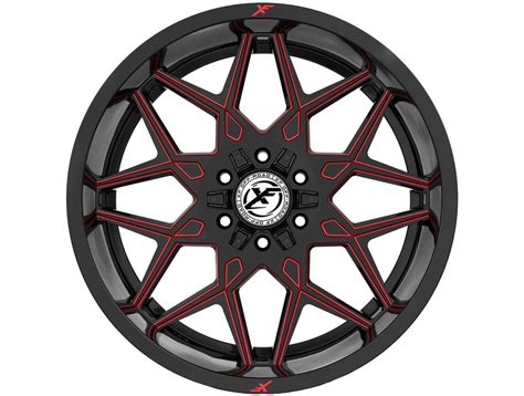 Xf Offroad Gloss Black Red Xf Wheels Realtruck