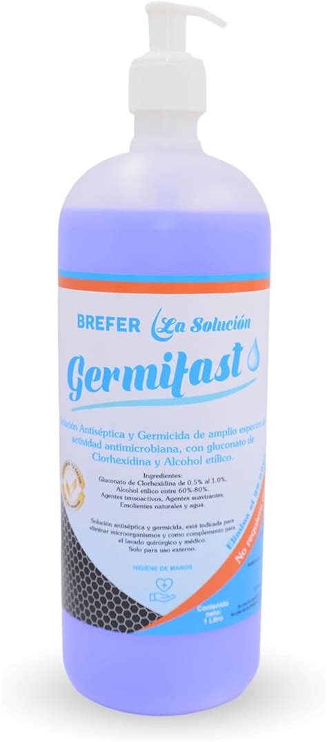 Antiséptico y Germicida de amplio espectro con Clorhexidina 1 litro